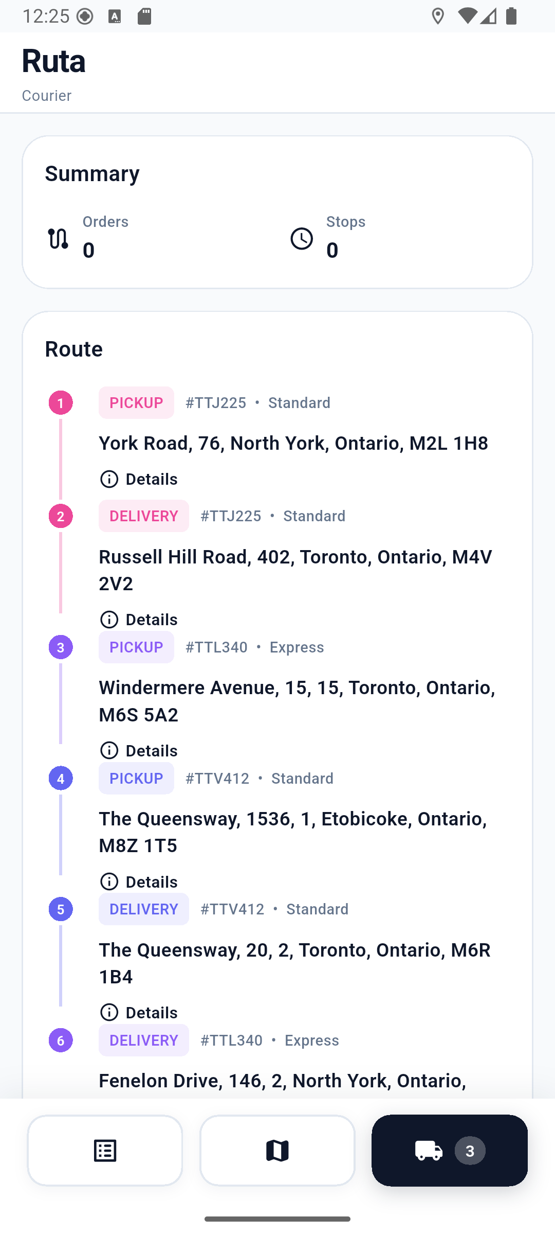 Ruta app screenshot 1